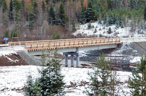 Мост через реку Ледь
